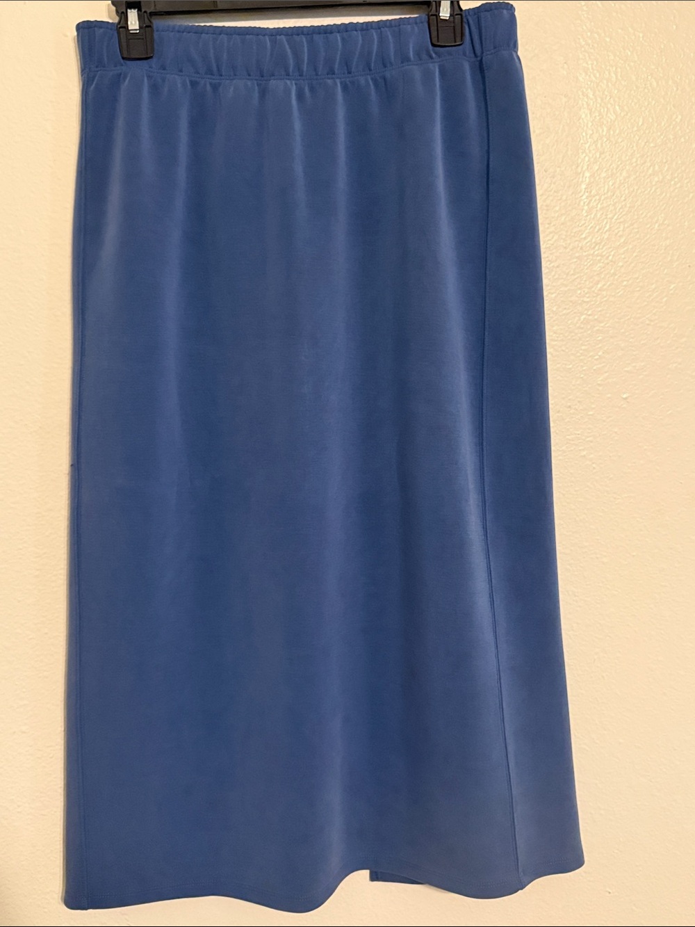 a new day Blue Midi Skirt with Elastic Waist (NWOT)